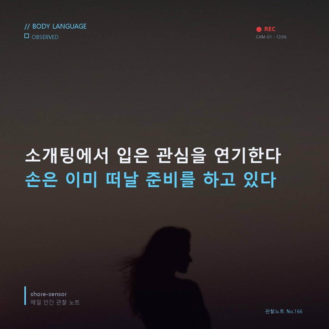 소개팅에서 손 위치가 말해주는 관심도 — 입보다 정직한 신호 🔬